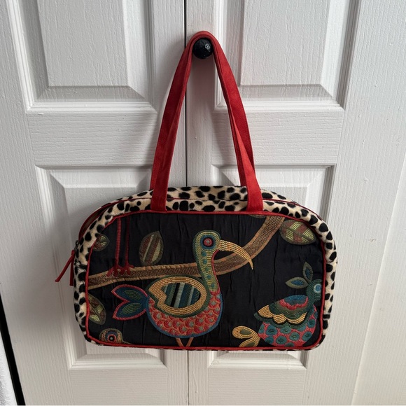 Atenti Handbags - Atento Overnighter Birdy Black Bag